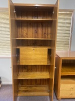 Silky Oak Wardrobe Cupboard - 2