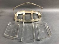 WMF, Art Nouveau EPNS & Glass Serving Dish c1910 - 2