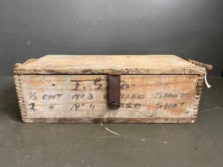 Vintage Timber Ammo Box Fully Dovetailed