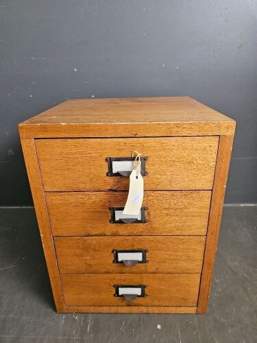 Mid Century Solid Timber File Drawer