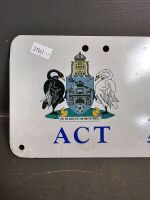 Collectable A.C.T Bicentenial Number Plate - 2