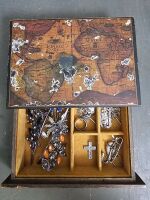 Jewellery (Book Box) with Stirling Silver and Hair Clips - 2