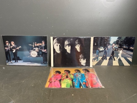 Four Beatles Posters Laminated