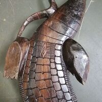 New Guinea Carved Crocodile from Sepik River - 3