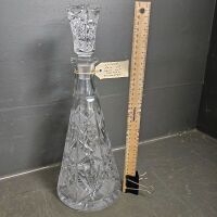 Superb Pair Hand Cut Crystal Decanters - 3