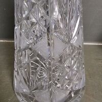 Superb Pair Hand Cut Crystal Decanters - 4