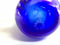 Blue Caithness Glass Vase - 2