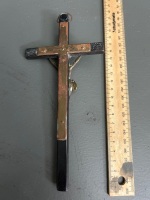 French Antique Wooden Crucifix C.1900 - 2