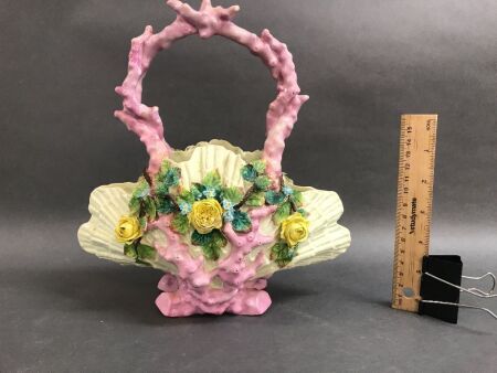 Early Victorian Shell Vase with Reg. Mark