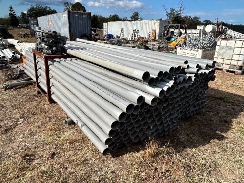 Bulk Lot of Mainly 80mm x 4m Grey pvc Pipe + fittings