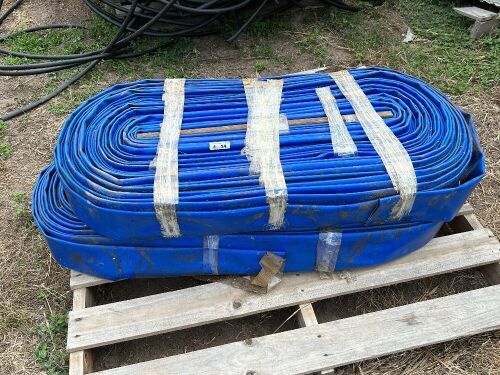 2 Rolls of Flat Blue Hose