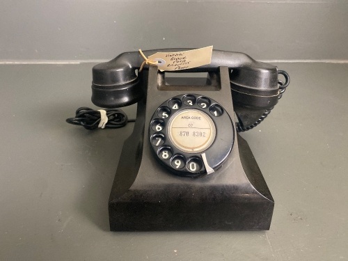 Black Plug Bakelite Phone