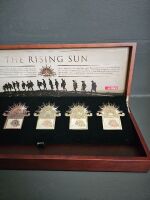 The Australian Army Rising Sun Badges Display - 3