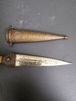 Hand Made Caucasian Kindjal Double Edged Dagger - 2