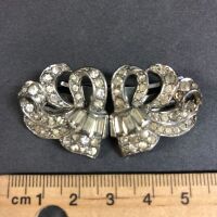 1950's Rhinestone Brooch & Dress Clip