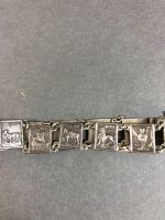 Vintage Sterling Silver Middle Eastern Bracelet - 2