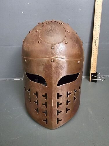 Steal Medievil Jousting Helmet