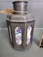 Antique Chinese Pewter Tea Caddy - 2