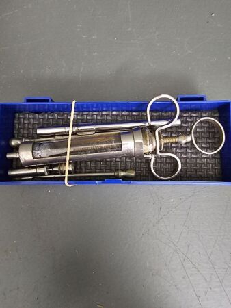 Vintage Medical Syringe & Cathmeters