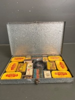 Galvanised Tin Box of Collectable Tins - 2