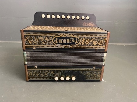 Vintage Hohner Button Accordion