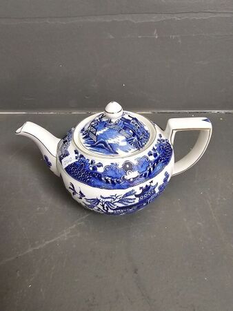 Willow Burleigh Ware England Tea Pot