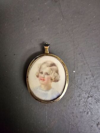 Portrait in Small Hallmarked Frame