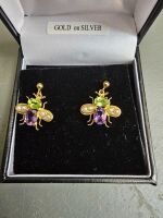 Cute Gold Bee Earrings