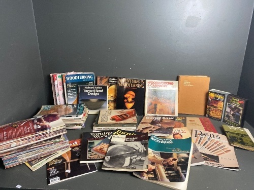 Large Selection of Woodworking Books and Woodturning Magazines