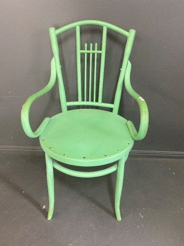 Green Bentwood Outdoor Verandah Chair