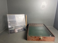 1 x Perspex & 1 x Glass Display Cases