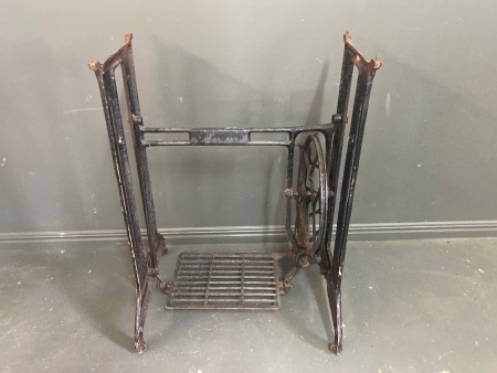 Vintage Cast Iron Sewing Machine Base