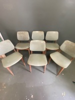 6 x Grey Mid Century Chairs - 2