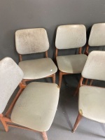 6 x Grey Mid Century Chairs - 4