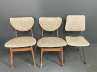 3 Mid Century Mottled Chairs