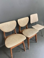 3 Mid Century Mottled Chairs - 2