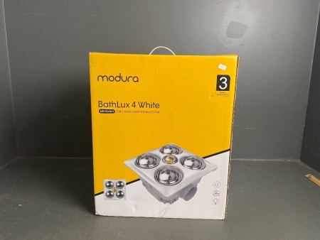 Modura Bathlux 4 White Bathroom Lights