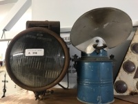 Vintage Tilley Lamp + Blue Tin Lamp