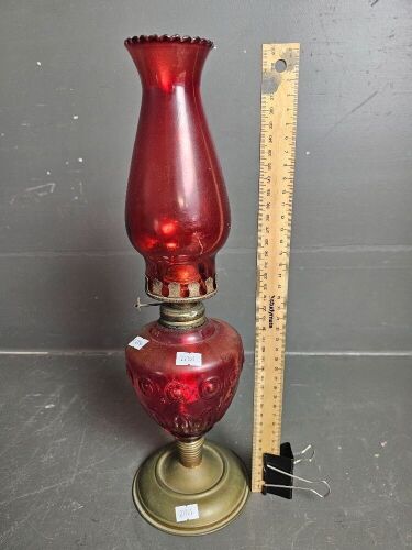 Red Glass Kero Lantern