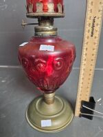 Red Glass Kero Lantern - 2