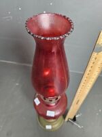 Red Glass Kero Lantern - 3