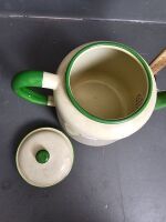 Enamel Green Teapot - 2