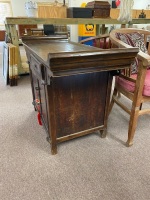 Antique Chinese Elm 2 door side cabinet - 3