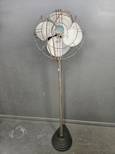 Vintage Brinsmead Pedistal Fan with Cast Iron Tear Drop Base