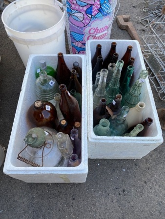 Large Selection of Vintage Bottles