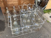 Quanity of Large Clear Glass Bottles - 2