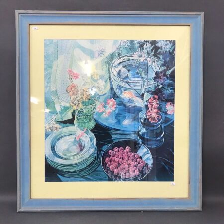 Large Framed Print of Goldfish & Flowers by Janet Fish from MMA in NY