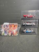 Three Model Cars and 250+ Players Cards