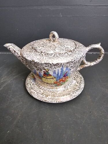 Crown Corona Enland Teapot and Stand