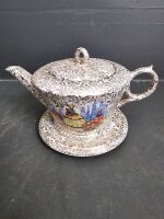 Crown Corona Enland Teapot and Stand